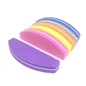 Lima de uñas de esponja de doble cara con diseño de cebra, grano 180, rosa, reutilizable, 9 cm, herramienta para el cuidado de uñas, 200 unidades, mini limas para pulir y lijar en manicura - Product Image 6