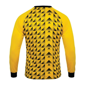 เสื้อผู้รักษาประตูคุณภาพสูง สวมใส่สบาย แห้งเร็ว น้ำหนักเบา พิมพ์ลายแบบ Sublimation  รับทำโลโก้ OEM สีตามสั่ง สำหรับกีฬา - Product Image 2