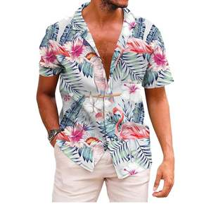 Camiseta Hawaiana para Hombre, Venta Caliente, Diseño Nuevo, Tallas para Adultos, Transpirable, Económica, Personalizada - Product Image 1