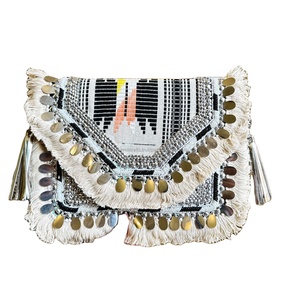 Handmade Banjara Clutch <b>Bag</b> with Classic Ethnic Design Bohemian Style by LUXURY CRAFTS for Fashion Lovers - Product Image 1