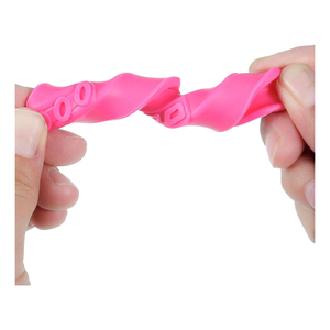 Protège-dents en silicone rose pour enfants, moulable, lavable, équipement de sport protecteur, boxe, couleur unie, moulage par injection - Product Image 2