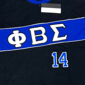 Phi Beta Sigma Black Premium Jersey <b>Shirt</b> for <b>Men</b> Comfortable Fit High Quality Greek Fraternity Apparel Athletic Casual Wear - Product Image 4
