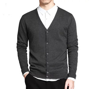 Pull en tricot 100% coton de haute qualité pour homme, tricot sur mesure à manches longues, cardigan en tricot sur mesure de qualité supérieure pour homme - Product Image 4