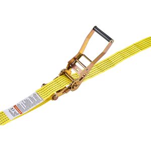 Cinghie a cricchetto per carichi pesanti 2 x 15 piedi con doppio gancio a J, resistenza alla rottura 5000 libbre, borsa per il trasporto, E-Track per il fissaggio, certificazione GS - Product Image 2