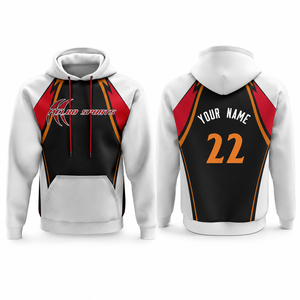 Sweat-shirts de sport personnalisés pour hommes 100 % coton brodés par sublimation, grandes tailles, tenues d'équipe d'entreprise, esprit d'équipe décontracté - Product Image 2