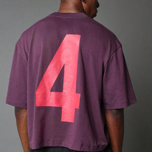 เสื้อยืดผู้ชาย ผ้าฝ้าย 100% สัมผัสนุ่มสบาย ใส่ได้ทั้งชายและหญิง สำหรับงานพิมพ์โลโก้แบบซับลิเมชั่น ปรับแต่งได้ตามต้องการ พิมพ์ลายได้ น้ำหนักผ้า 240 GSM สำหรับผู้ชาย B2B สหรัฐอเมริกา - Product Image 2