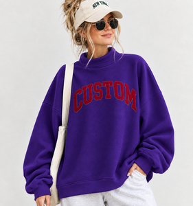 Fabricant de vêtements en gros – Sweat-shirt oversize à col montant pour femme, léger, de qualité supérieure, nouvelle collection, idéal pour le quotidien - Product Image 1