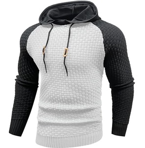 Sudadera con Capucha de Punto Térmico con Mangas Raglán, Tejido Grueso, para Otoño e Invierno, Transpirable - Product Image 2