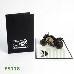 Tarjeta de Invitación de Arte en Papel 3D Hecha a Mano, Impresión Offset Personalizada al por Mayor, Tarjeta de Felicitación de Cumpleaños, Tarjeta de Agradecimiento, Recuerdo, Regalo UV - Product Image 3