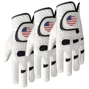 Gants de golf blancs personnalisés de qualité supérieure, en cuir Cabretta, pour adultes, durables, pour activités de plein air, offrant une protection maximale – Vente chaude - Product Image 5