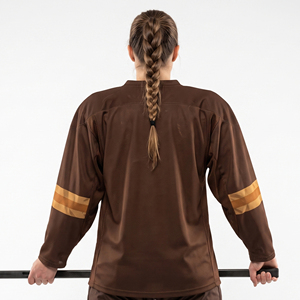 Maillot de hockey en mesh pour femme, maillot de hockey sur glace à col en V pour femme, maillot de hockey sublimé pour femme, chemise de hockey sur glace à manches courtes pour femme - Product Image 2