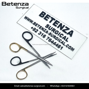 กรรไกรตัดเส้นเลือดสเตเวน เทนโนโทมี ผลิตจากเหล็กกล้าไร้สนิมเยอรมัน ด้ามจับเคลือบทอง ตัดได้อย่างแม่นยำ เหมาะสำหรับการผ่าตัดจุลศัลยกรรมหู คอ จมูก - Product Image 2