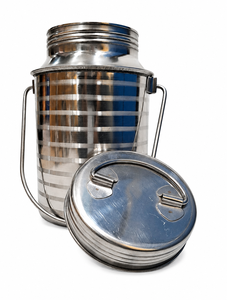 Dheer International Reusable Stainless Steel Milk Can <b>Mug</b> with Lid & Handle 1L Capacity Modern Design Travel Use - Product Image 2