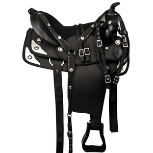 Nuevo Diseño, Alta Calidad, Silla de Montar Occidental de Cuero para Salto, Negra, Duradera, Equipo Ecuestre para Montar a Caballo - Product Image 1