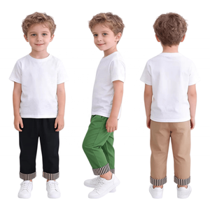 Nouvelle Arrivée OEM 2026 – Pantalon Décontracté en Coton Style Britannique pour l'Extérieur, Coupe Sept-Quarts, Personnalisable - Product Image 1