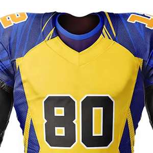 Uniforme de Fútbol Americano al por Mayor, Pantalones Transpirables con Cintura Elástica, Talla Grande, Manga Corta - Product Image 2