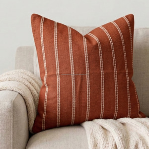 Modern Woven Pillow Cover with Custom Shape Soft Durable Stylish Sofa <b>Bed</b> Living Room Case Trendy Handwoven Square Pillow Sham - Product Image 6