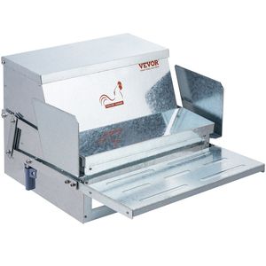 Alimentatore per polli in acciaio zincato automatico con capacità di 25 libbre per 10 polli fino a 11 giorni - Product Image 1