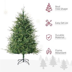 Albero di Natale di 1,8 m, Decorazione Festiva per le Feste con Materiale Resistente - Product Image 5