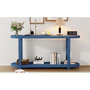 U_STYLE <b>Modern</b> Minimalist Ash Veneer Console <b>Table</b> Streamlined Desktop <b>Design</b> for <b>Study</b> Rooms Entryways or Hallways - Product Image 3