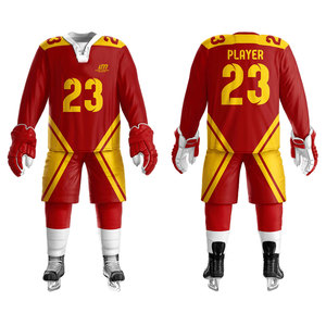 Uniforme de hockey sur glace de qualité supérieure, uniforme de hockey sur glace sur mesure, vêtements de sport 100% polyester en provenance du Pakistan - Product Image 1
