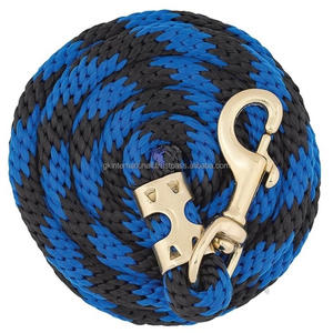 <b>Horse</b> <b>Leads</b> PP Material Soft Solid <b>Lead</b> <b>Rope</b> 2 Meter with Strong Clip Hook Colors Customized Design logo Wholesale Best Price - Product Image 6