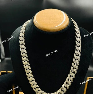 Collar de Cadena con Diamantes de Moissanita Más Vendido para Bodas y Fiestas con Piedras Preciosas Creadas en Laboratorio Disponible al Mejor Precio - Product Image 5