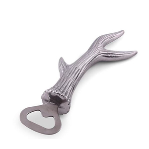 Décapsuleur de bouteille en métal vintage créatif avec logo personnalisé, en alliage d'aluminium argenté antique, en forme d'animal, pour bar, vente en gros - Product Image 3