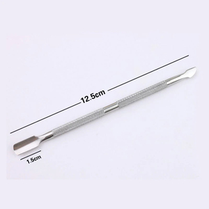 Pousse-cuticules professionnel en acier inoxydable pour manucure et pédicure, nettoyeur d'ongles, outil de soin des ongles pour la beauté - Product Image 2