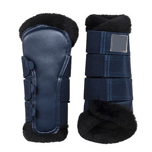 Protège-jambes roses pour chevaux avec maille respirante et sangle Velcro pour le soutien du pastèrnes, pour l'entraînement et la course - Product Image 2