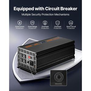 Sistema de Bomba Sumergible de 3000W con Cambio Automático y Batería de Respaldo, Inversor Solar de Onda Sinusoidal Pura para Funcionamiento Continuo - Product Image 3