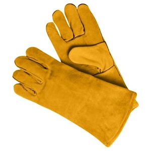 Guantes de Soldadura de Cuero Vacuno CAPTAIN INDUSTRY CI-WG-107, Precio de Fábrica, Anti-Corte, Impermeables, Antideslizantes, Dedos Completos, Unisex, para Exteriores - Product Image 1