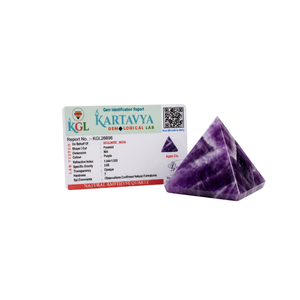 SOULWISE Pirámide de Cuarzo Amatista Natural Pulido, Gema Opaca Púrpura de Maharashtra para Decoración y Colección - Product Image 1