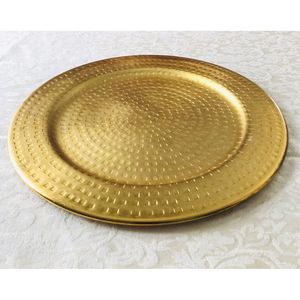 Antique Finish Metal Charger Plate Crafted for Luxury <b>Table</b> Decoration Restaurant Catering and Special Occasion Use - Product Image 5
