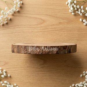 Bela Artisan Solid Beech Wood Live Edge Farmhouse Style Coasters Set 4 Bark Natural End Grain <b>Tree</b> <b>Slice</b> for Hot/Cold Drinks - Product Image 2