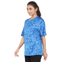 T-shirt de sport décontracté à manches courtes pour femme, haute performance, séchage rapide, imprimé, été, prix de gros du fournisseur indien