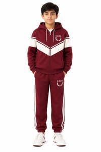 Conjunto deportivo para niños, chándal con capucha para niños, ropa deportiva infantil, conjunto coordinado para niños, chándal escolar, conjunto con sudadera con cremallera para niños, pantalones deportivos para niños - Product Image 1