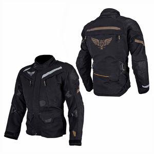 Chaqueta Protectora de Motocicleta Personalizada al por Mayor para Hombre, Equipo de Motociclismo de Aventura, Chaqueta de Motocicleta Impermeable con Armadura Textil - Product Image 1