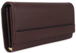 Sac fourre-tout trapézoïdal en cuir véritable personnalisable pour femme, avec fermeture à fermoir, écologique, quincaillerie dorée, polyester - Product Image 1