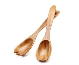 Cuillère de service en bois au look élégant pour servir la nourriture à table et pour la cuisine - Product Image 3