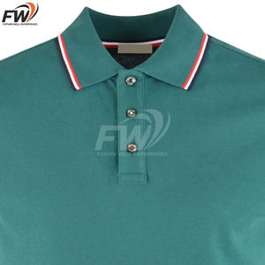 Chemises de golf pour hommes, coupe slim, polyester/coton, respirantes, écologiques, impression par sublimation personnalisée en gros, manches courtes - Product Image 4