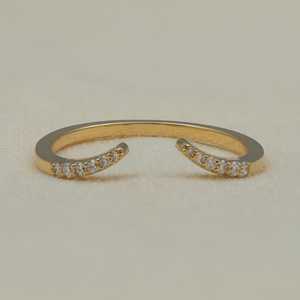 Dutch marquise Cut Diamond Dual Band Ring Set Lab Grown 2.00CT With 18K Yellow Gold Fine Proposal <b>Gift</b> <b>Her</b> <b>For</b> Wedding Occasion - Product Image 5