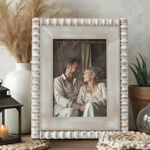 Premium Handmade Solid Wood <b>Photo</b> <b>Frame</b> Elegant Decorative Tabletop Display for Home Office Living Room Classic <b>Rustic</b> Style - Product Image 2