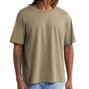 Camiseta Básica para Hombre, 100% Algodón, Color Sólido, Cuello Redondo, Manga Corta, Corte Regular, Estilo Casual, Tejido Jersey - Product Image 2