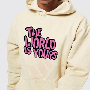 Sudadera con Capucha Unisex de Algodón Tejido, Color Sólido, Manga Larga, Bolsillo Canguro, Corte Regular, Informal, Otoño Invierno - Product Image 6