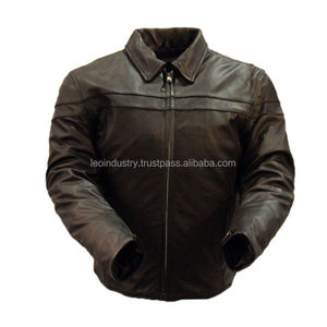 Premium Quality Genuine Men's Leather Jacket 2023 New Arrival Lightweight and Comfortable <b>Black</b> Leather Jacket Men - Product Image 5
