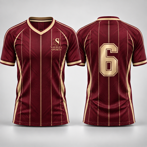 Camisetas de Fútbol Personalizadas con Sublimación, Hechas 100% de Poliéster, Antibacterianas, Transpirables, de Secado Rápido, Anti-UV, con Nombres de Jugadores - Product Image 4