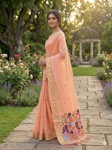 Women Black Silk Saree with Embroidered Dupatta Regular Length Traditional Wedding Party Wear India Pakistan Style Reversible - Product Image 3