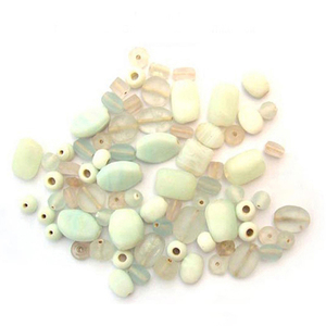 Cuentas de Vidrio Blanco Esmerilado Premium, Mezcla de Artesanía India, Suministros de Alta Calidad para la Fabricación de Joyería, al por Mayor, Mejor Precio en India - Product Image 3