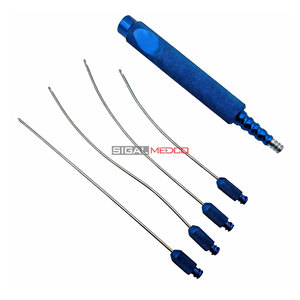 Juego de Cánulas Luer Lock para Transferencia de Grasa Facial, 5 Piezas, Acero Inoxidable, Manual, Certificado CE, Instrumentos de Cirugía Cosmética Profesional Micro - Product Image 1